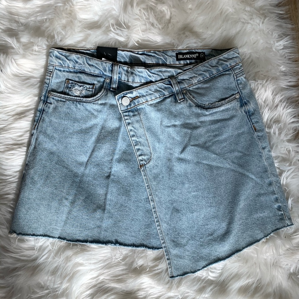 Blank nyc denim wrap skirt